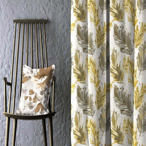 EXPRESSION PRINT ABSTRACT FLOWER MAIN CURTAIN FABRIC