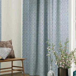 GLOSTER JACQUARD COTTON POLYESTER TREE MAIN CURTAIN FABRIC