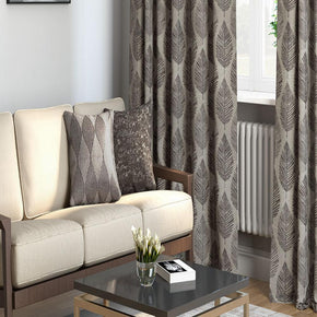 GLOVANNI  JACQUARD TREE MAIN CURTAIN  GRAY FABRIC