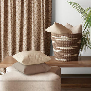 HILTON JACQUARD SMALL FLOWER MAIN CURTAIN FABRIC