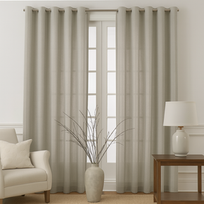 Stunning Sheer Curtain Fabric STRIPE 2 DESIGN 31439