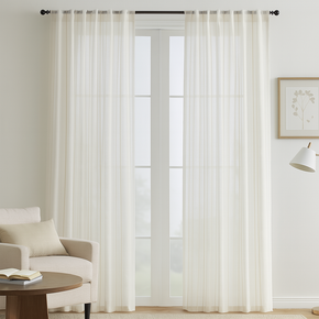 Stunning Sheer Curtain Fabric STRIPE 2 DESIGN 31421