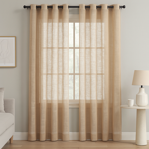 Stunning Sheer Curtain Fabric Plain Design 31429