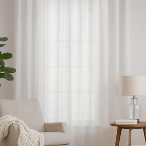 Stunning Sheer Curtain Fabric Plain Design 31402