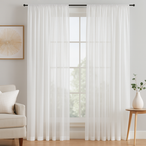Stunning Sheer Curtain Fabric STRIPE DESIGN 31404
