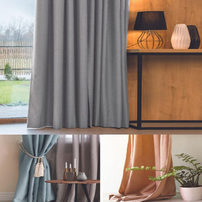 ULTRA  DEMOUT POLYESTER PLAIN GRAY CURTAIN  FABRIC