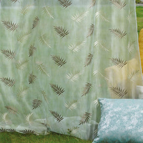 KALAHARI  EMBROIDERY POLYESTER BIG LEA SHEER CURTAIN FABRIC