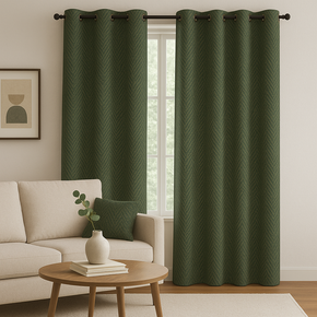 PEARL JACQUARD HERRINGBONE  MAIN CURTAIN FABRICS E
