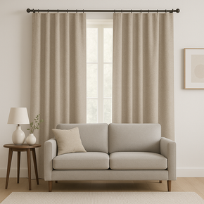 STANFORD  JACQUARD PLAIN SATIN MAIN CURTAIN FABRICS E