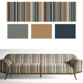 VELVET STRIPES II  POLYESTER UPHOLSTERY CHECK GRAY VT - 202