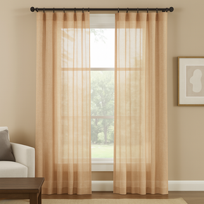 Bloom  32813 Textures Sheer Curtain Fabric – 100% Polyester