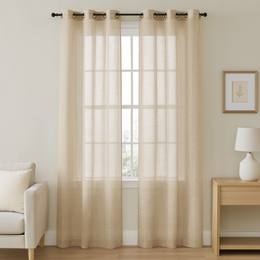 Bloom  32817 Textures Sheer Curtain Fabric – 100% Polyester