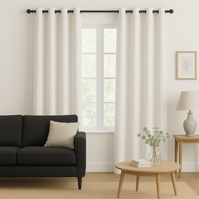 FRANKLIN JACQUARD TEXTURE POLYESTER MAIN CURTAIN FABRICS F