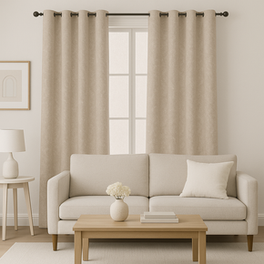 FRANKLIN JACKQUARD TEXTURE POLYESTER MAIN CURTAIN FABRICS M