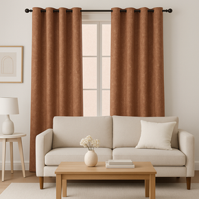 FRANKLIN JACQUARD TEXTURE POLYESTER MAIN CURTAIN FABRICS O