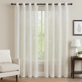 ELEGANT 32515 Embroidery Sheer  Curtain Fabric