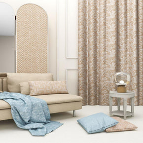 MERIDIAN COTTON POLYESTER TEXTURE GOLD CURTAIN FABRICS  106